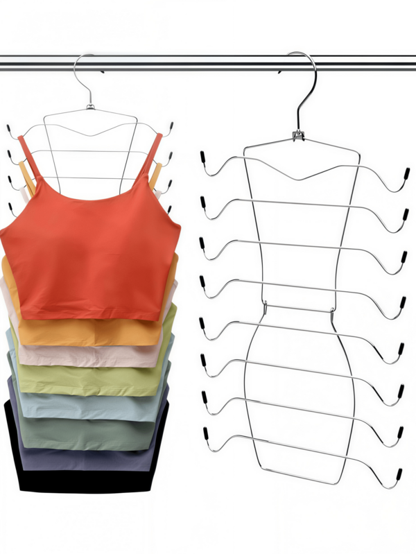 LMMAKE Space-Saving Non-Slip Bra & Tank Top Hanger, Holds Camisoles, Sports Bras, Ties, Swimsuits And Strappy Dresses For Closet Storage.