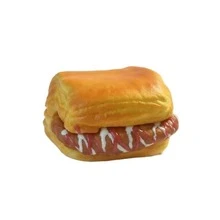2026 Summer New 1pc Squishy Simulation Sandwich Bread Squeeze Toy, Slow Rebound Soft Texture, Realistic Food Design, Novelty Leisure Item - Multicolor - View 8