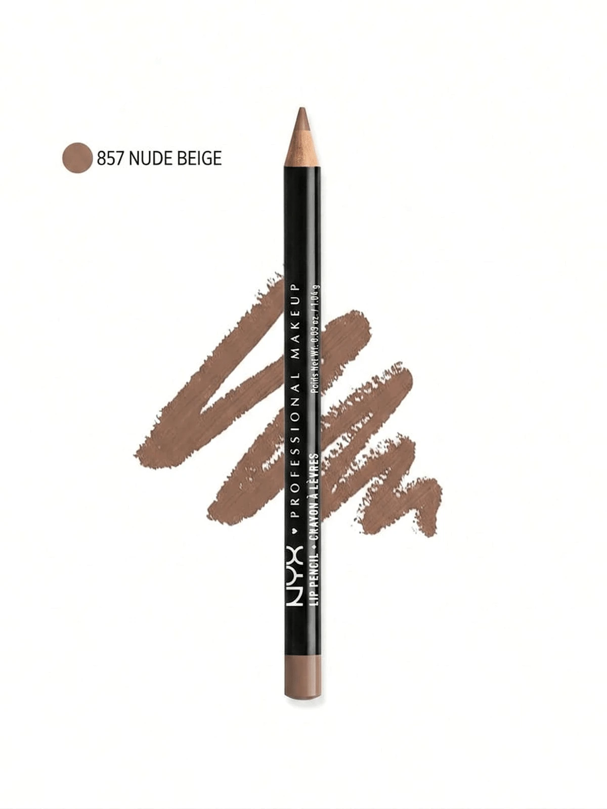 NYX Slim Lp Pncl - 裸色 857 裸色 0.03 盎司/1.04 克 - 857 裸米色 - 查看 1