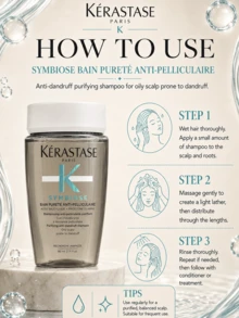 Kérastase 卡詩 Clarifying 清潔去屑洗髮精 80ml，2入組 160ml，恢復頭皮水分平衡，讓秀髮柔順亮澤，告別油膩與頭皮屑，適合油性髮質 - Purifying Anti-dandruff - 查看 10