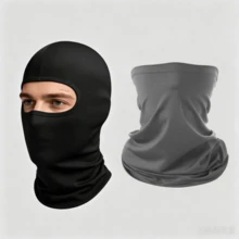 2 piezas Pasamontañas, Pasamontañas tejido unisex, Adecuado para esquiar, hacer snowboard, montar en motocicleta, protección solar, actividades al aire libre que cubren la cabeza y la cara - A - Ver 10