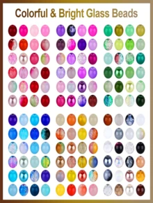 360 Peças Contas de Vidro Cristal Sonhador de 8mm 144 Cores para Pulseira, Colar, Brinco, Chaveiro, Artesanato de Joias DIY - contas de vidro - Visão 3