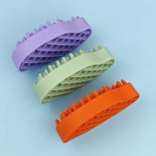 Gentle TPR Pet Bathing & Grooming Brush, Scratch-Resistant Massage Brush For Long And Short Hair Dogs And Cats - View 7