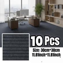 10片 30X30cm 自黏式地板地毯貼,可拆卸貼紙,可裁剪且可重複使用,適用於居家裝飾、寵物貓抓墊、多場景使用、牆貼、室內走廊 - 10pcs - 查看 5