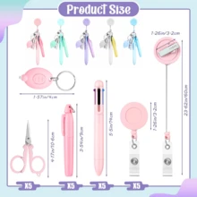 Best Selling Nurse Pen Set, 6pcs/Set Includes 1 Marker Pen, 1 Lighted Pen, 1 Retractable Ballpoint Pen, 1 Folding Scissors, 1 ID Card Holder And 1 Lanyard - Sets - View 2