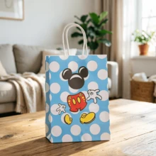 Themed Gift Paper Bag, Embossed Birthday Party Kraft Paper Candy Bag - View 3
