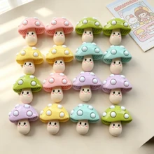 10/20/30pcs Mushroom Resin Decor - Suitable For DIY Crafts, Phone Case, Hair Clip Decoration, Jewelry Making - Random Color - Multicolor - View 6
