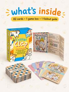 Critter Clap 反射卡牌遊戲，2-10人適用，快節奏寵物配對派對遊戲，含事件卡，快速反應、短回合，適合家庭遊戲之夜與派對桌遊，14歲以上 - 黃色 - 查看 4