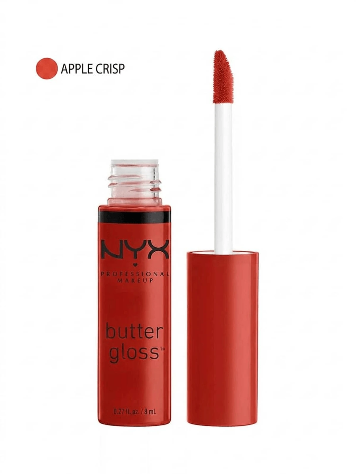 NYX Butter Gloss 40 Apple Crisp 0.27oz/8ml – Lip Gloss, Non-Sticky, For Women, Apple, Red, Suitable For Daily Wear - Apple Crisp (BLG40) - View 1