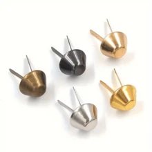50/100個金屬圓筒雙爪鉚釘，適用於手提包、錢包、衣物、DIY皮革手工、鞋子維修、裝飾釘、行李箱底座 - 多色 - 查看 9