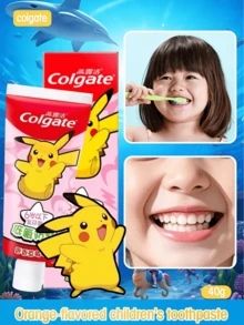 colgate Strawberry Flavored Children's Toothpaste, Sweet Fruity Taste With Easy Foaming, Low Fluoride Anti-Cavity, Strengthens Enamel, Freshens Breath, Protects Milk And Permanent Teeth, Prevents Tooth Surface Damage - Strawberry Flavor - View 8