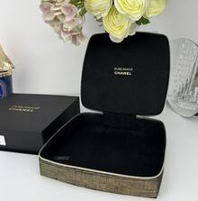 Chanel 黑金編織化妝包，金屬拉鍊，限量版 - Black gold - 查看 4