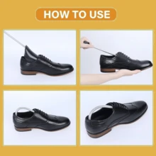 10Pcs Adjustable Plastic Shoe Stretcher, Spring Shoe Trees, Shoe Shapers For Sneakers, Leather Shoes, Anti-Wrinkle Accessories For Shoe Care - Black - View 6