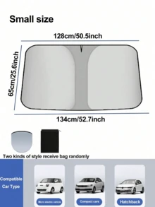 Parasol Plegable para Parabrisas Delantero de Coche, Plata Titanio - Características: Protección UV, Resistente al Calor e Instalación Fácil, Maximiza la Comodidad Interior - ¡Opción Perfecta para Conducir en Verano! - Multicolor - Ver 10