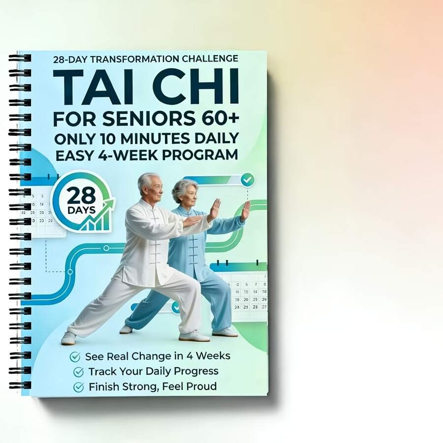 Tai Chi Practice Manual For Seniors And Beginners - Spiral Bound, Includes Progressive Daily Exercises, Gentle Movement Routines Suitable For Fitness, Training, And Practice, Step-By-Step Tai Chi Guide - A - View 1