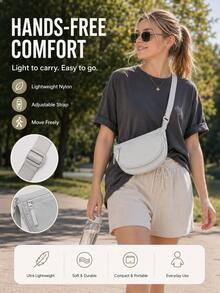 Lightweight Waist Bag, Multi-Layer Design, Casual Fashion Versatile, Suitable For Outdoor Sports, Campus Life, Cycling, Hiking, Camping And Vacation / Perfect Choice For Back To School Season - Multicolor - View 7