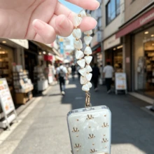1 pieza Nuevo Cordón de Teléfono de Lujo con Pirámide Facetada 3D, Cadena de Cuentas de Acrílico Imitación Jade de Alta Calidad Hecha a Mano, Correa de Muñeca Anti-Pérdida, Llavero, Encanto de Bolsa, Regalo Pequeño Versátil, Ideal para el Día de San Valentín, Cumpleaños, Vacaciones - 2 multicolor - Ver 8