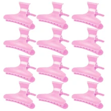 1/3/6/12pcs Black White Hair Salon Sectioning Clips,Fashion Butterfly Claw Clips For Perming And Highlighting,Hair Accessories For Women - Black and White - View 20