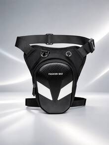 Motorcycle Leg Bag, Unisex Tactical Thigh Bag, Waterproof Hard Shell Riding Waist Bag, Adjustable Shoulder Strap Earphone Hole Waist Bag, Crossbody Hip Bag, Suitable For Riding, Cycling, Hiking, Traveling Motorcycle Accessories - A - View 15