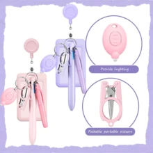 Best-Selling Nurse Pen Set, 6-Piece Set Including 1 Marker Pen, 1 Lighted Pen, 1 Retractable Ballpoint Pen, 1 Folding Scissors, 1 ID Card Holder And 1 Lanyard - Sets - View 3