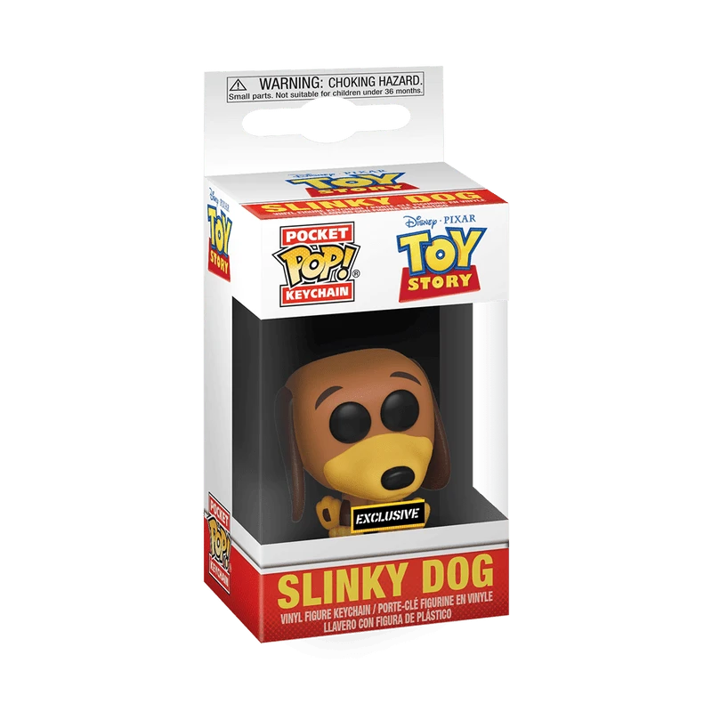 Funko Pop! Toy Story - Slinky Dog Keychain - Multicolor - View 1