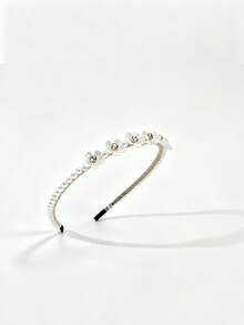 1pc Pearl Flower Headband For Women/Headbands/Hair Accessories For Women Hairband - Multicolor - View 8