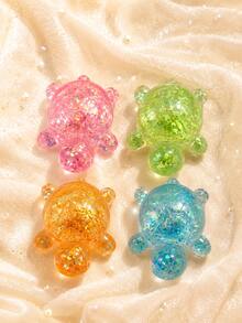 1/2pcs Maltose Cute Turtle Squishy Toy, Stretchable Cartoon Reptile Hand Squeeze Toy, Children's Pocket Daily Play Toy - Random Color - View 2