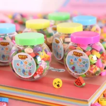 Odorless Mini Eraser Beads In Bottle, Cute Cartoon Mini Eraser Gift For Elementary Students, Learning Stationery Prize, Random Style - Eraser - View 7