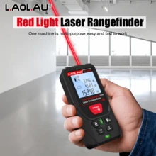 L.A.OL.A.U LAOLAU 雷射測距儀，±1mm 高精度數位測量工具，附背光 LCD 螢幕、氣泡水準儀，可測面積/體積/勾股定理，30 組數據儲存，便攜式測距儀，適用於建築、居家翻修與 DIY - 均碼 - 查看 7