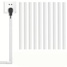1pc/2pcs/3pcs/4pcs 0.78in X 15.74in Cable Organizer - Cable Channel Cover - Wall Cable Cover - Easy Install Cable Management System For 3-4 Wires, Home Office Cable Raceway, Height 1.1cm, White - A - View 6
