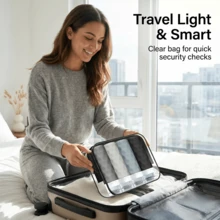 4pcs/Set Travel Toiletry Bottles, TSA Approved 3oz Travel Bottles, Leak-Proof Travel Toiletry ConTrainers, Refillable Travel Accessories, Includes Shampoo Liquid Toiletry Bag, Perfume Refillable Bottle - Multicolor - View 5