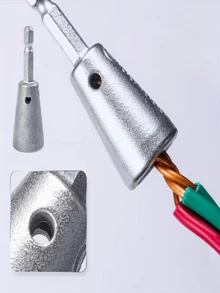 1 pieza Pelacables de taladro eléctrico de conexión rápida, con un diseño de vástago hexagonal de acero inoxidable duradero. Un conjunto de herramientas práctico específicamente para electricistas. Adecuado tanto para uso manual como eléctrico, conecta de manera eficiente y segura - A - Ver 8