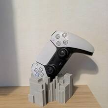 Glitch Style Controller Stand Compatible With PS4/ Controllers, Dual Platform Universal, Pixel Misalignment Desktop Ornament, Creative Gaming Peripheral, Hardcore Gamer Gift - Fault-style Handle Holder - View 1