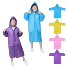 DeTODO Portable Waterproof Raincoat For Kids, Super Practical, Unisex And One Size - 薑色 - 查看 3