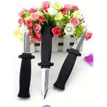 1pc Spring-Loaded Retractable Plastic Fake Knife, Prank Performance Prop - Multicolor - View 5