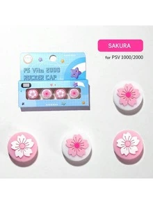 DATA FROG Juego de agarres de pulgar con forma de pata de gato y tapas de botones para PSVita 1000 2000, protección para el controlador de la consola - Ver 23