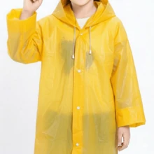 DeTODO Portable Waterproof Raincoat For Kids, Super Practical, Unisex And One Size - 薑色 - 查看 4