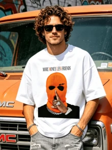Men T-Shirts - 白色 - 查看 2