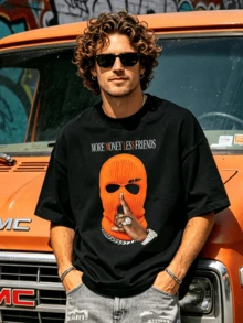 Men T-Shirts - Black - View 2