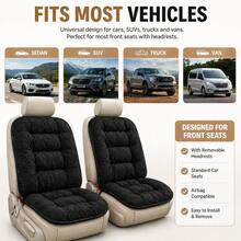 Premium Soft Car Seat Pad With Backrest, **Quick-Install Non-Slip** Interior Cover, **Snug Fit** Universal Seat Protector For Most Vehicles, All-Season Comfort (1 PC) - 均碼 - 查看 5