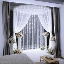 Garden Decor, Remote Control 8 Flashing Modes Fairy Lights, Wedding Party Decoration String Lights, Sparkling USB Powered Curtain Lights Suitable For Christmas, Halloween, Living Room, Bedroom, Kitchen Atmosphere Decoration Hanging Colorful Lights, Holiday Decoration, Garden Decoration Hanging String Lights, Fairy Tale Garland Decoration, Indoor Wall Decoration, Camping Decoration String Lights, Birthday Decoration Hanging String Lights - USB Curtain Light String - View 12