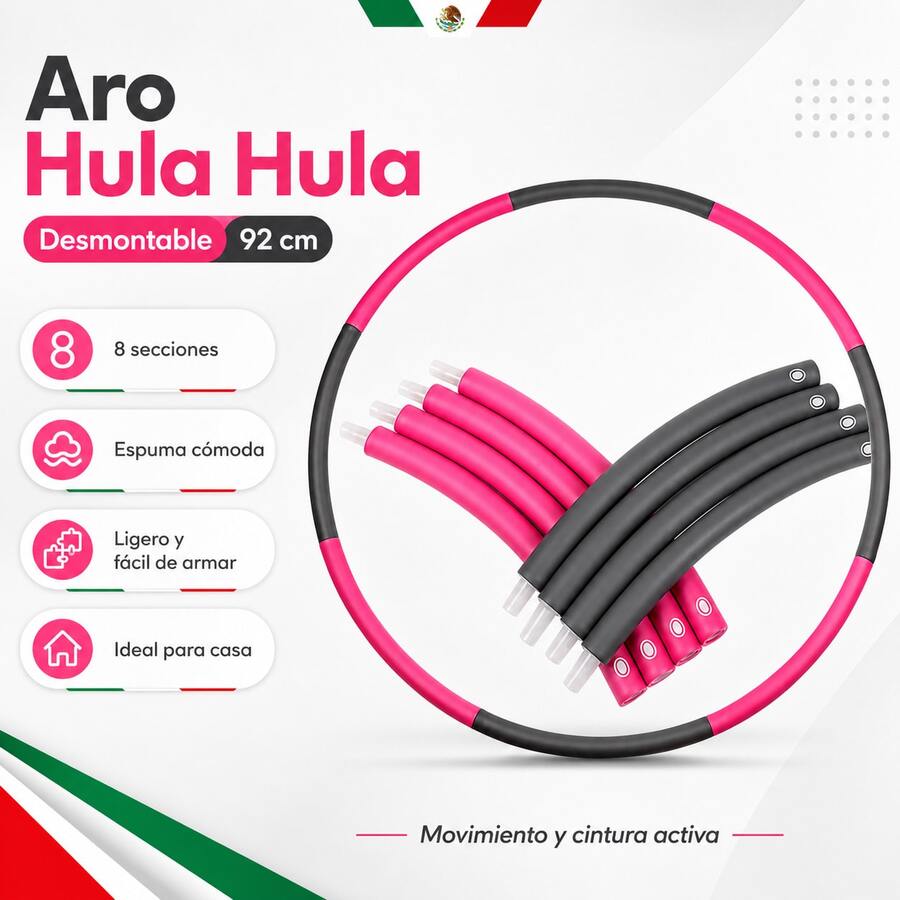Hula Hoop - Pink and Gray - View 1