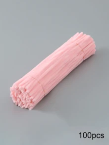 100-500支多色馬卡龍雪尼爾管毛手工DIY材料組，創意藝術手工活動用，大容量手工藝用品，適用創意禮品包裝與派對裝飾 - 多色 - 查看 15