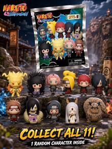 Crunchyroll 1pc Official Authorized Naruto 3D Anime Character Series 6 Mystery Blind Bag Clip Keychain, Random One, Could Be Sasuke Or Other Characters, Birthday, Halloween, Christmas Gift For Dad, Mom, Friends And Anime Fans, Back To School Season Gift - MN-70595 - View 2