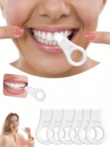 1/5/10/20 Disposable Nano Stain Removal Cotton Swabs - Suitable For Cleaning Coffee And Tea Stains; Essential Daily Oral Care Tool For Home And Travel, Dental, Teeth - 彩色 - 查看 2