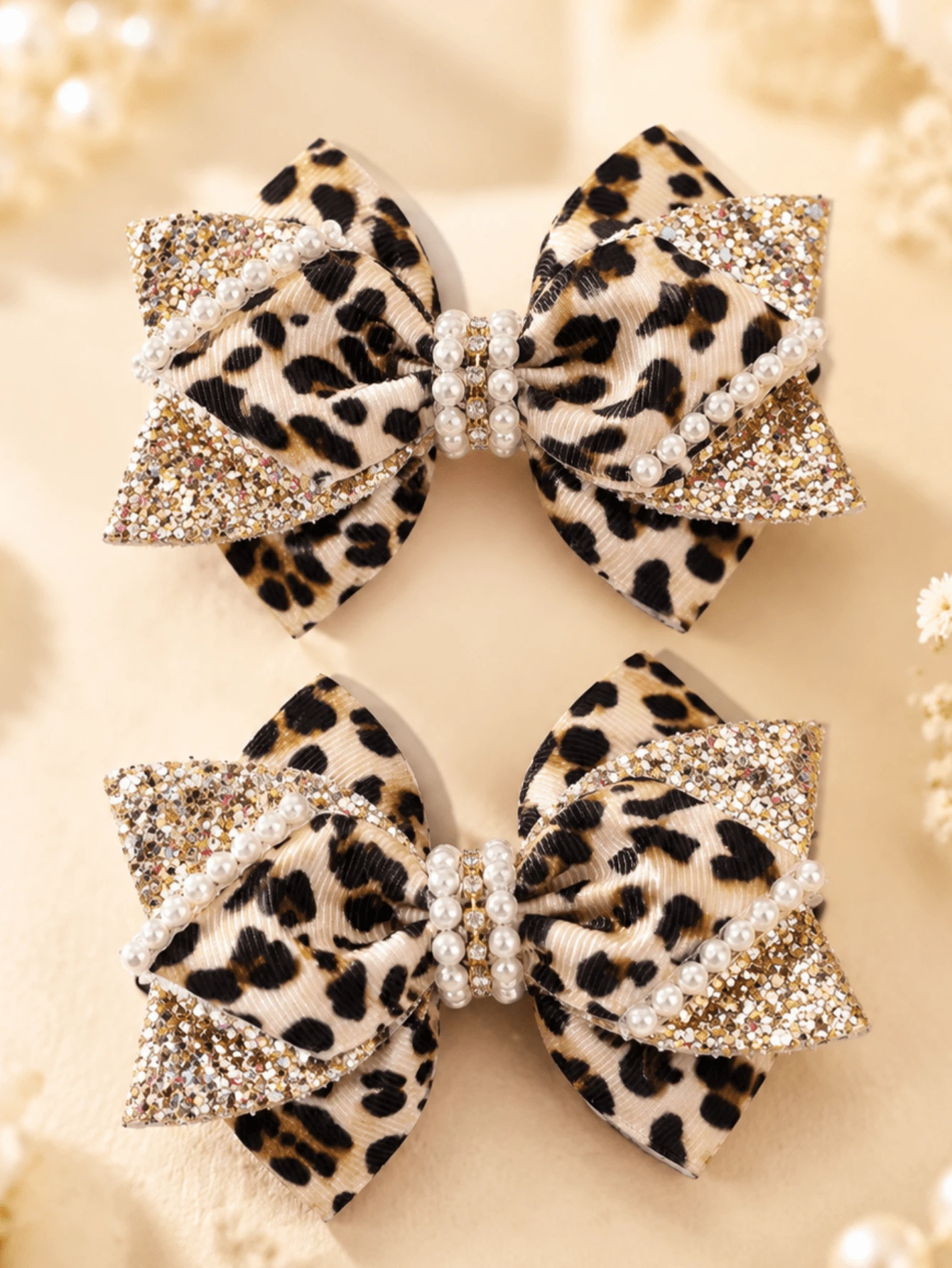 2 Buah Jepit Rambut Pita Motif Leopard untuk Anak Perempuan, Jepit Rambut Modis Lucu, Jepit Rambut Buaya, Hadiah, Aksesori Rambut untuk Pesta & Pemakaian Sehari-hari - MultiWarna - View 1