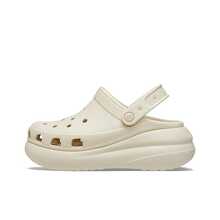 Crocs卡駱馳 Crush Clog 泡芙時尚休閒厚底增高 洞洞鞋 5.2cm 男女同款 米白色 - 米白色 - 查看 16