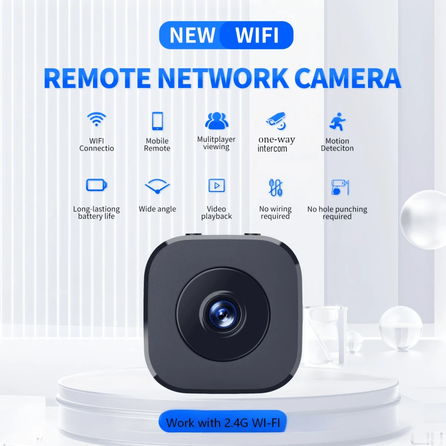 Cámara de Inteligente WiFi Inalámbrica para el Hogar de Alta Definición 200mAh - Multicolor - Ver 1