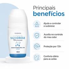 Abelha Rainha Desodorante Roll-On Controle de Sudorese 72h 50ml Unissex Tratamento Anti-Suor Combate o Suor Excessivo - Multi Aromas - Visão 3