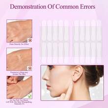 40pcs V-Face Invisible Patches, Facial Skincare, Smooth Skin, Improve Skin Elasticity, Beauty Personal Care, Suitable For Various Skin Types, Convenient To Carry - Multicolor - View 3